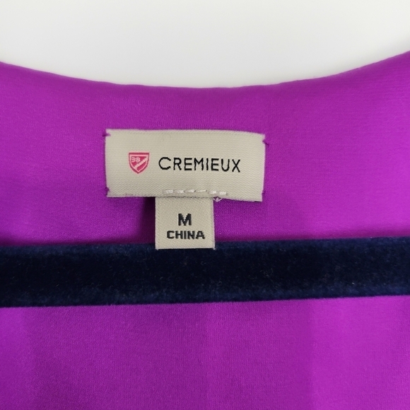 Cremieux Purple Sleeveless Bow Maxi Dress Size Medium - Picture 8 of 10